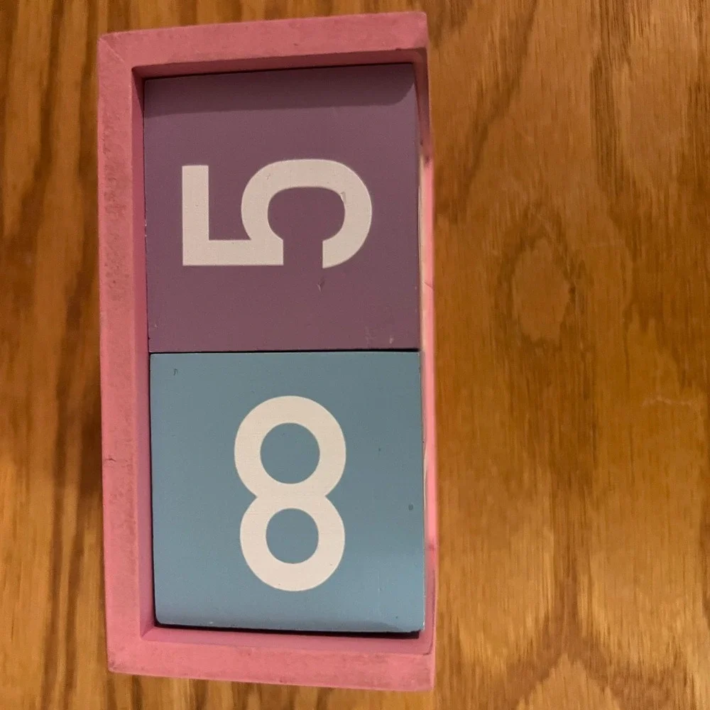 Shop Home Decor Bundle Pink Letter‎ Board Chalkboard Sign Wooden Block Calendar